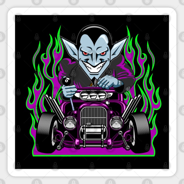 HOTROD 1 (Drac) Magnet by GardenOfNightmares